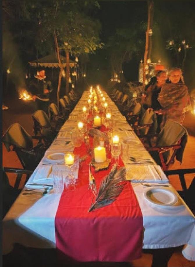 Saif-ali-khan dinner in ranthambore